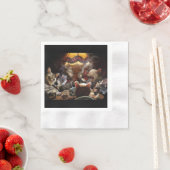 ネコ遊ストランプのポーカー 縁ありカクテルナプキン (インサイチュ)