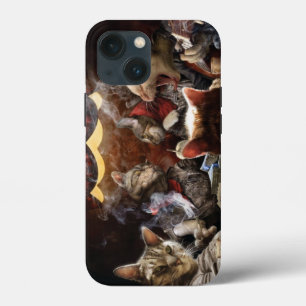 ネコ遊ストランプのポーカー iPhone 13 MINIケース