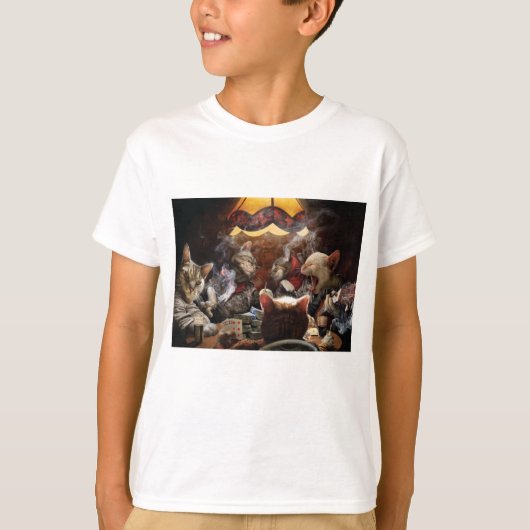 ネコ遊ストランプのポーカー Tシャツ (正面)