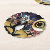 ネコ遊ズトロンボーン ペーパーコースター (アングル)