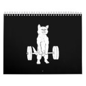 ネコ重量挙げとジム カレンダー (カバー)