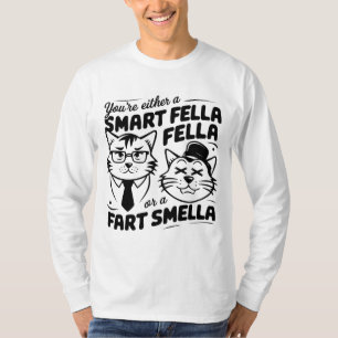 ネコ間抜けスウェット頭が切れるシャツフェラ Tシャツ