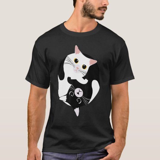 ネコ陰陽 Tシャツ (正面)