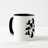 ネコ集団。 マグカップ (正面左)