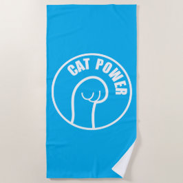 ネコ電源 ビーチタオル