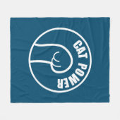 ネコ電源 フリースブランケット (正面(横))