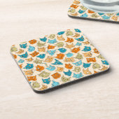 ネコ顔40尾 コースター (左側)