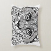 ネコ顔 アクセントクッション (正面(垂直))