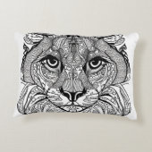 ネコ顔 アクセントクッション (裏面)