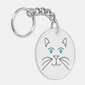 ネコ顔 キーホルダー (正面左)