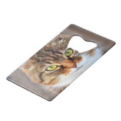 ネコ顔 クレジットカード栓抜き (正面アングル)