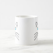 ネコ顔 コーヒーマグカップ (中央)