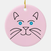 ネコ顔 セラミックオーナメント (裏面)