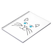 ネコ顔 ノートブック (左側)