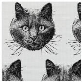 ネコ顔 ファブリック (クローズアップ)