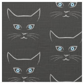 ネコ顔 ファブリック (クローズアップ)