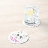 ネコ顔 ペーパーコースター (インサイチュ)