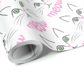 ネコ顔 ラッピングペーパー (ロールコーナー)