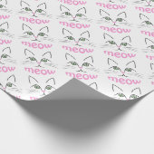 ネコ顔 ラッピングペーパー (角)