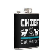 ネコ飼い主おもしろい フラスク (右)