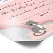 ネコ養子縁組パーティー認証紙 フォトプリント            (角)