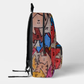 ネコ01リュックサック プリントバックパック (左)