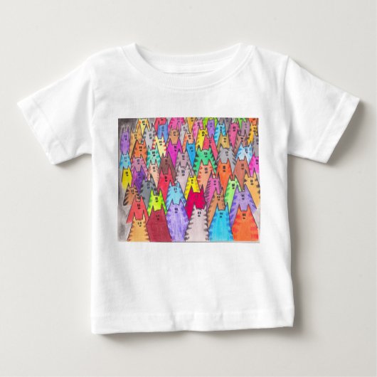 ネコ06ベビーTシャツ ベビーTシャツ (正面)