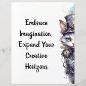 ネコ1子猫とトップハットの水色 (正面)