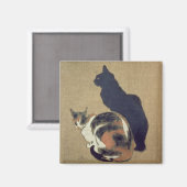 ネコ2匹、1894年 マグネット (正面/裏面)