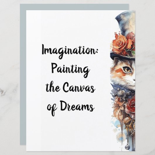 ネコ3子猫バラ水彩 (正面/裏面)