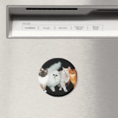 ネコ4匹 マグネット (インサイチュ (食洗機))