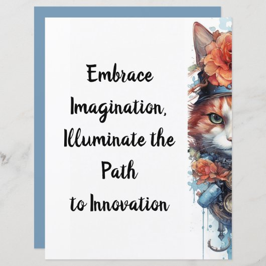 ネコ4子猫バラ水彩画 (正面/裏面)