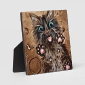 ネコ4 – ウェット フォトプラーク (正面)