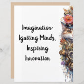 ネコ6子猫とトップハットの水色 (正面/裏面)