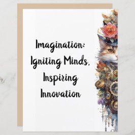 ネコ6子猫とトップハットの水色