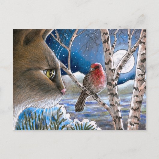 ネコ600鳥 ポストカード (正面)