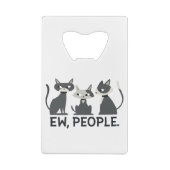 ネコ，エウ，人 クレジットカード栓抜き (裏面)