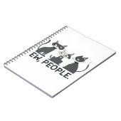 ネコ，エウ，人 ノートブック (左側)