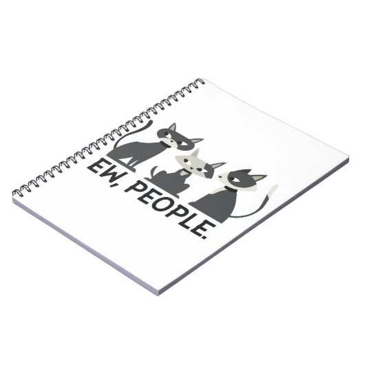 ネコ，エウ，人 ノートブック (左側)