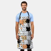 ネコ エプロン (着用した状態)