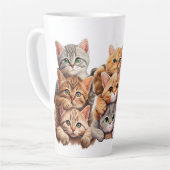 ネコ カフェラテマグ (左アングル)