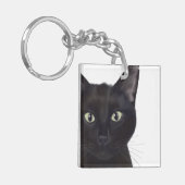 ネコ、ガスポートレート キーホルダー (正面左)