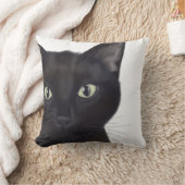 ネコ、ガスポートレート クッション (ブランケット)