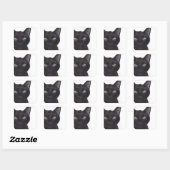 ネコ、ガスポートレート スクエアシール (シート)