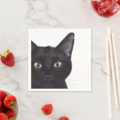 ネコ、ガスポートレート スタンダードカクテルナプキン (インサイチュ)
