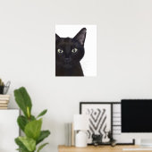 ネコ、ガスポートレート ポスター (ホームオフィス)