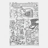 ネコ キッチンタオル (縦)