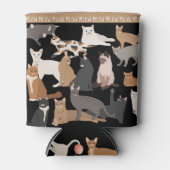 ネコ |キティ・キャット・ママ/パパ |ペット好き 缶クーラー (正面)