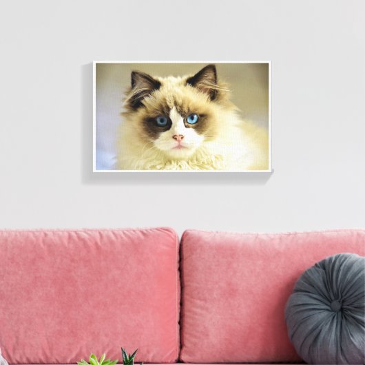 ネコ キャンバスプリント (インサイチュ (リビング))