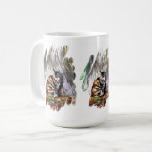 ネコ コーヒーマグカップ (正面左)